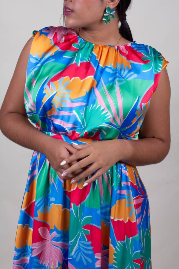 Vestido estampado de colores
