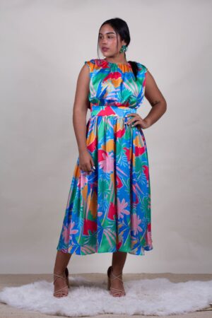Vestido estampado de colores