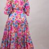 Vestido estampado flores