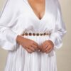 Vestido blanco estampado
