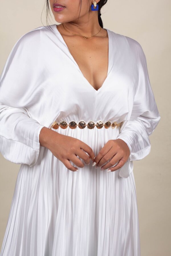 Vestido blanco estampado