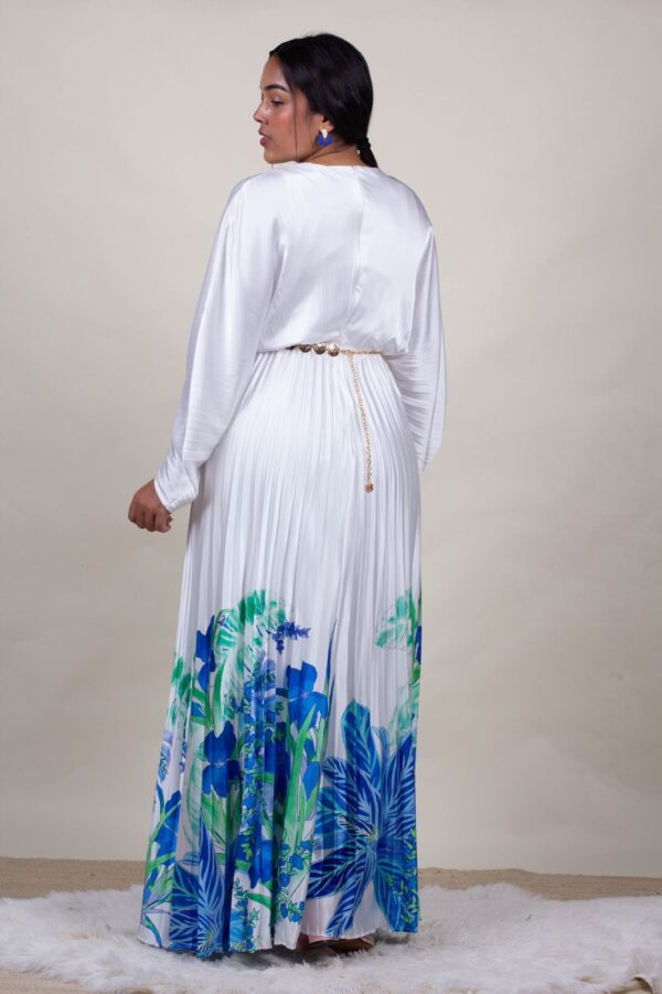 Vestido blanco estampado