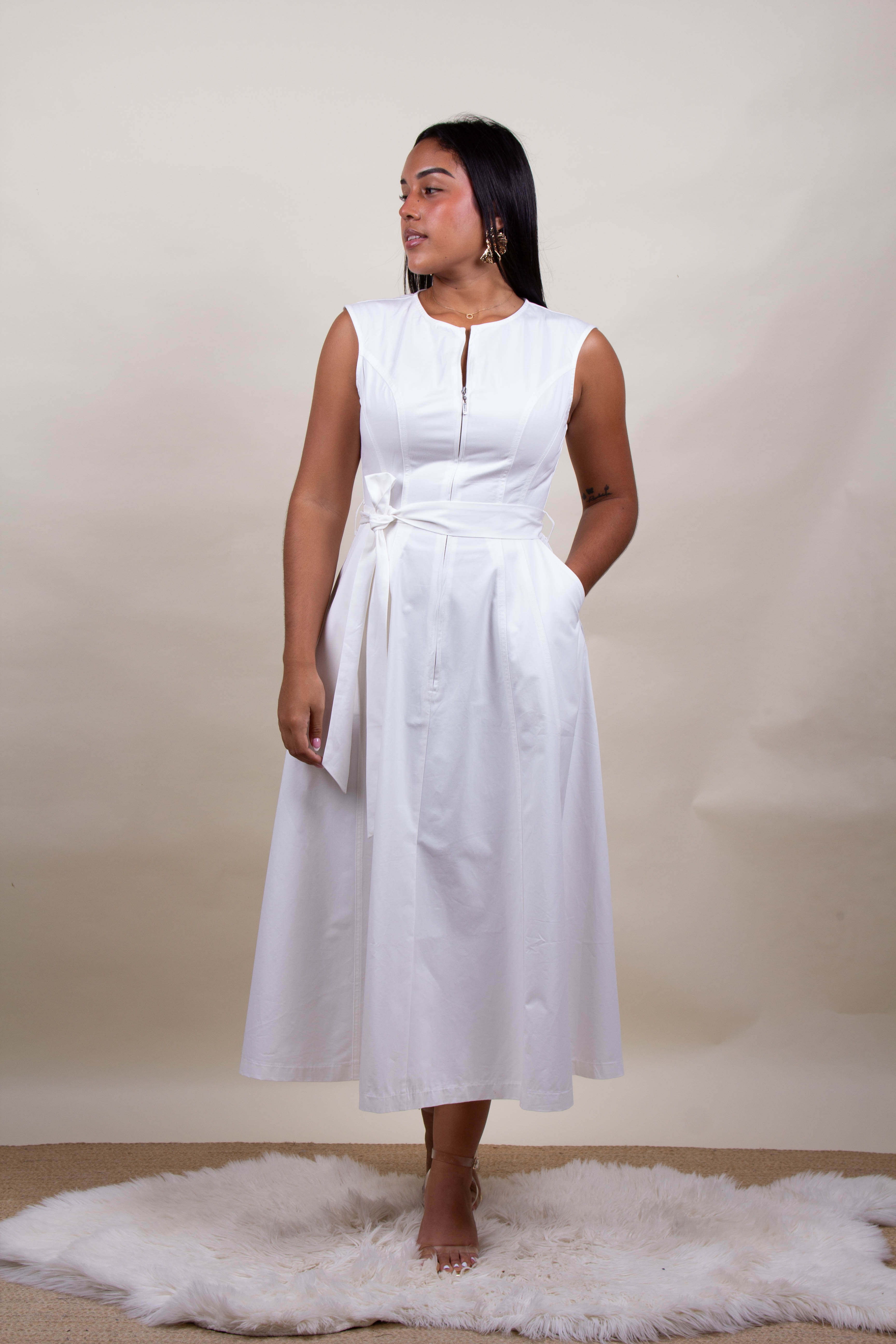 Vestido Verde, Blanco