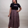Falda larga print