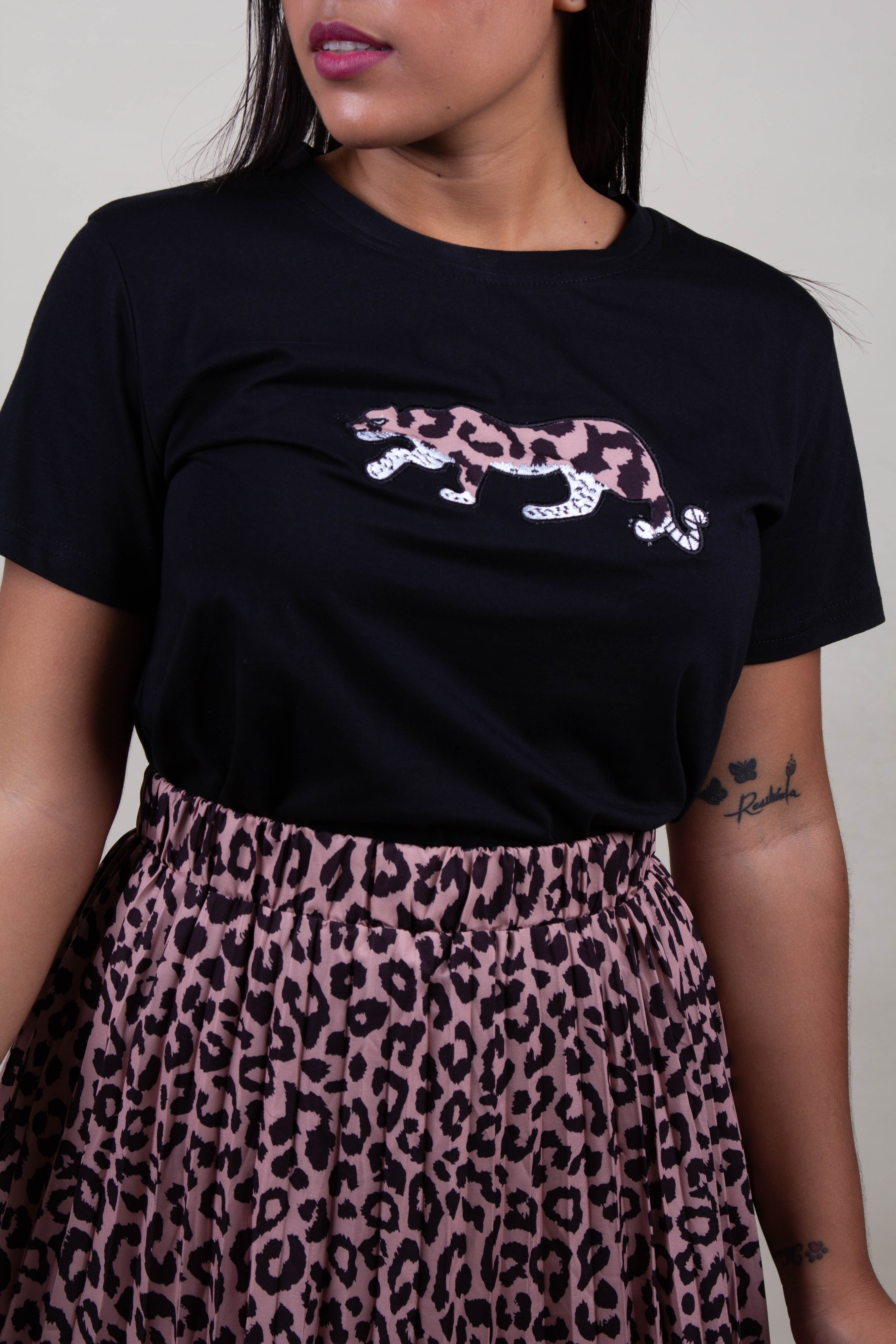Falda larga print