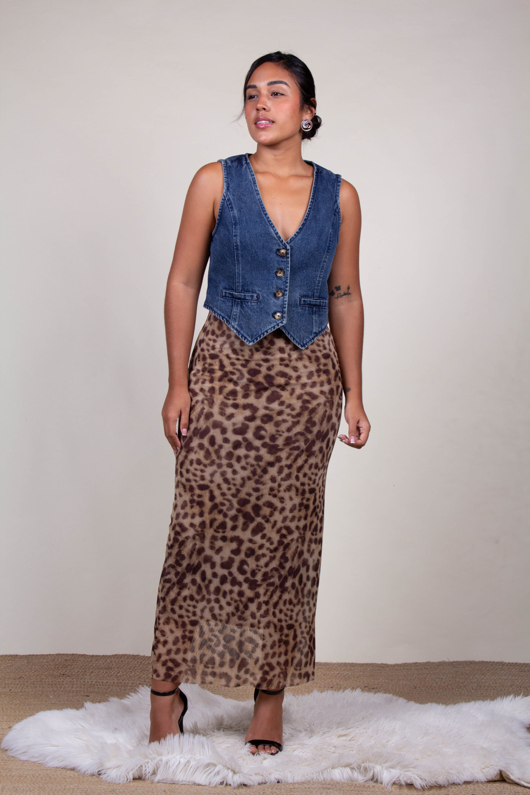 Falda print