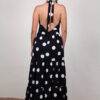Vestido negro con lunares blancos