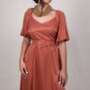 Vestido Blanco, Terracota.