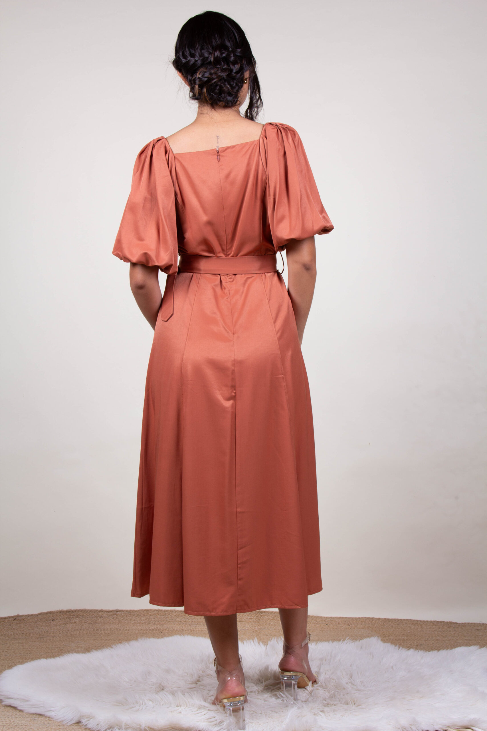 Vestido Blanco, Terracota.