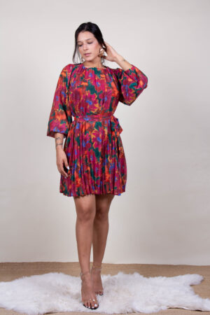 Vestido corto estampado