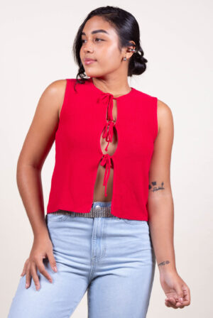 Blusa de lazos