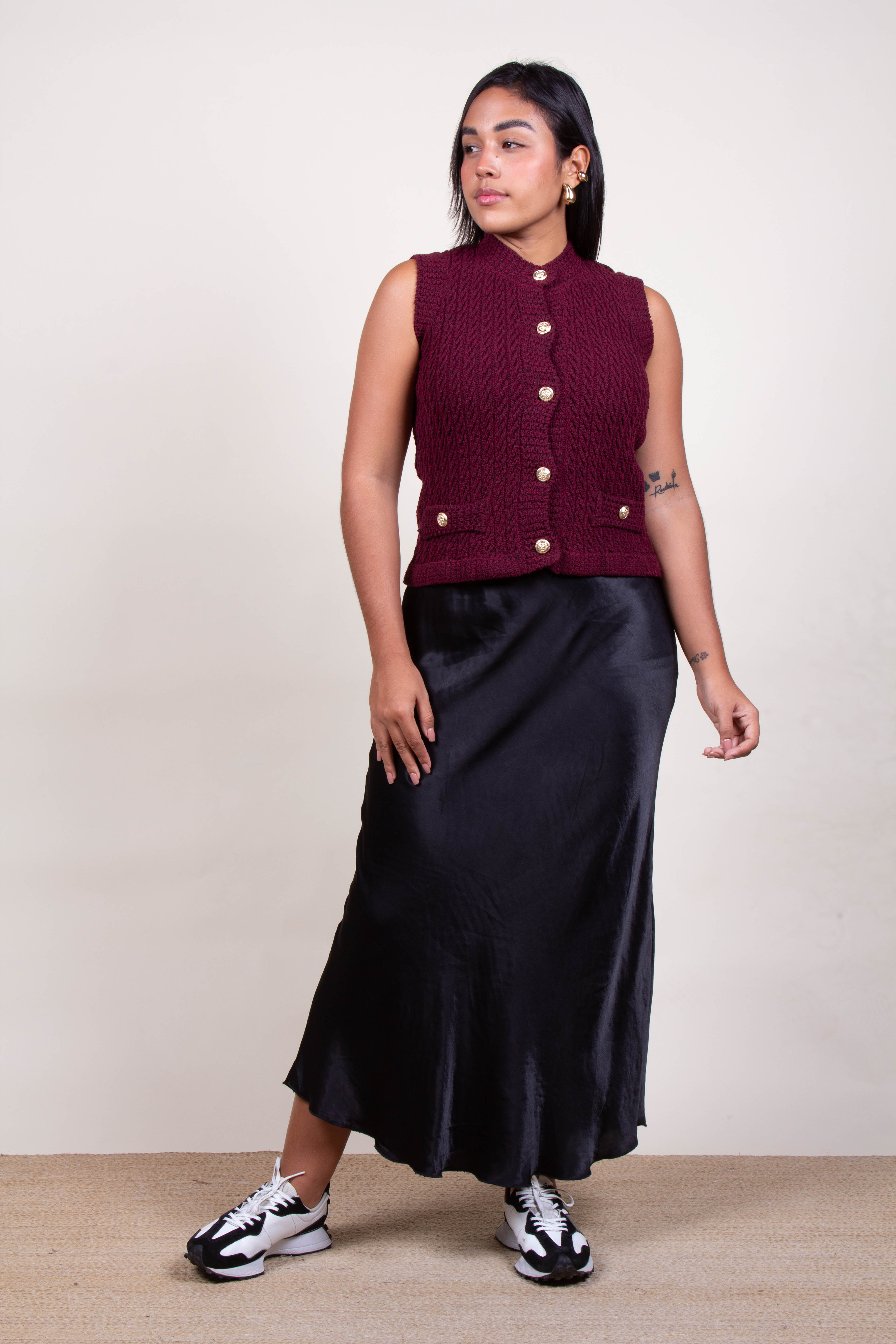 Falda satin