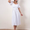 Vestido Blanco, Terracota.