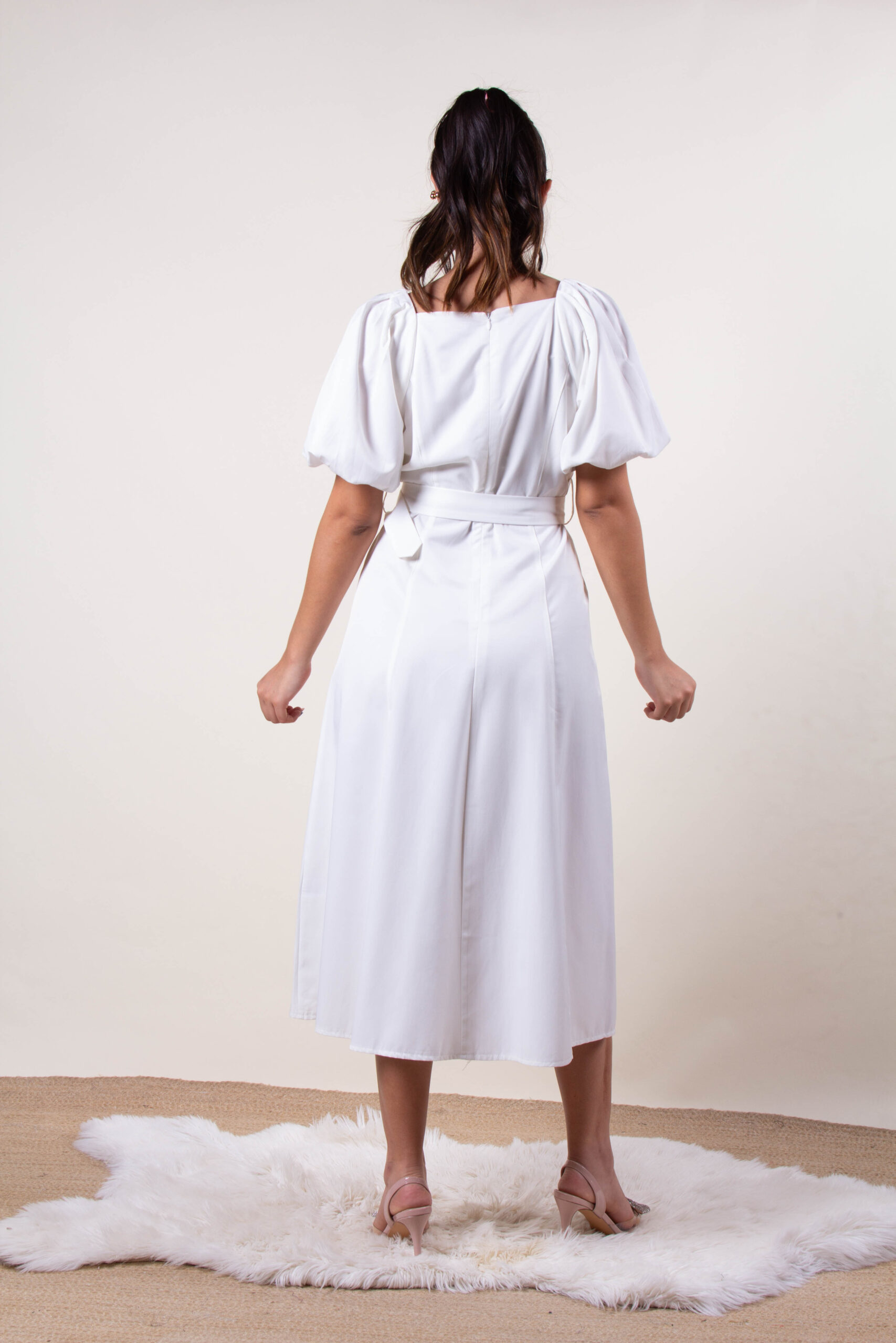 Vestido Blanco, Terracota.