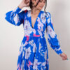 Vestido azul estampado