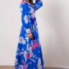 Vestido azul estampado