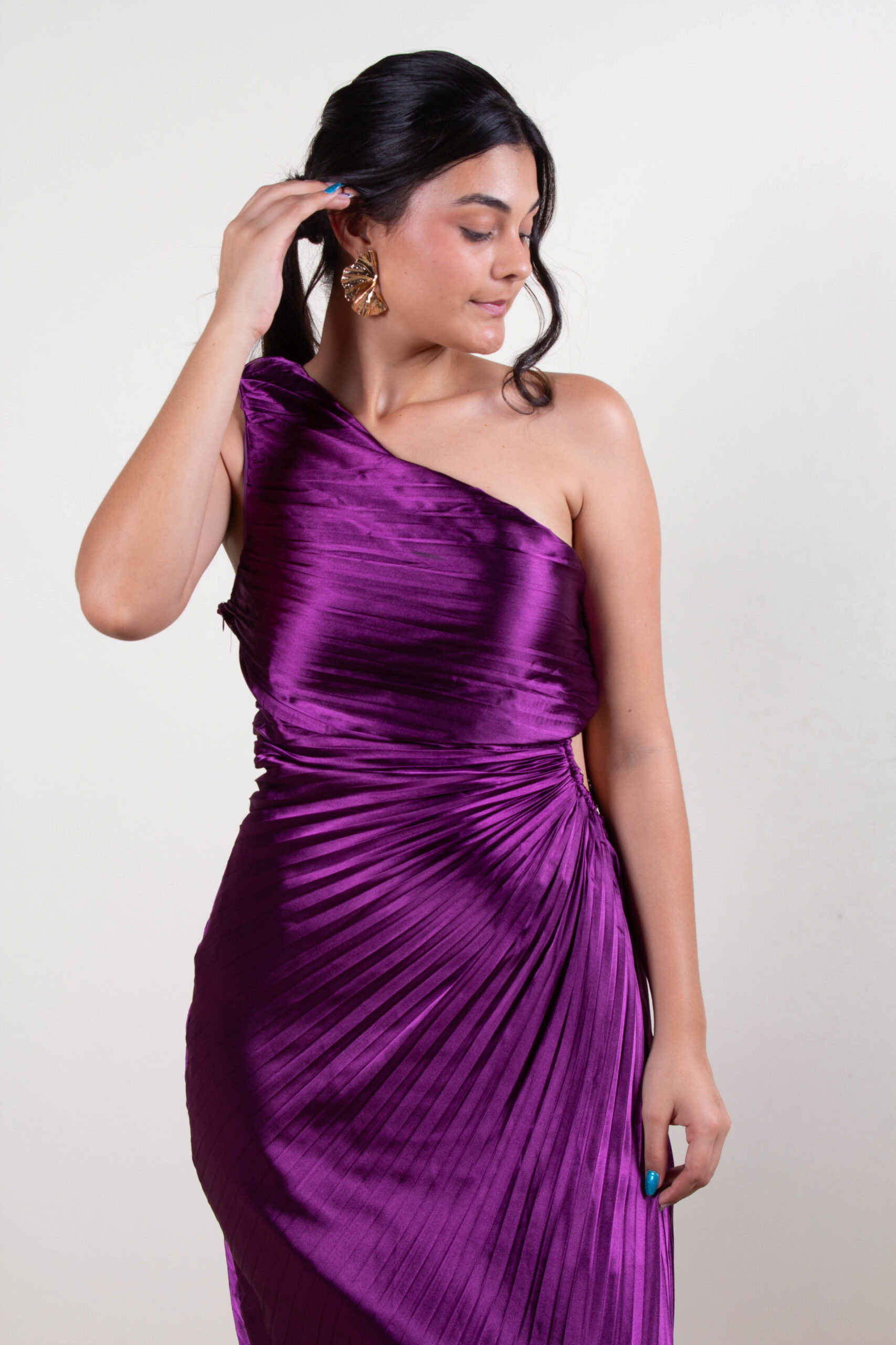 Vestido elegante satinado