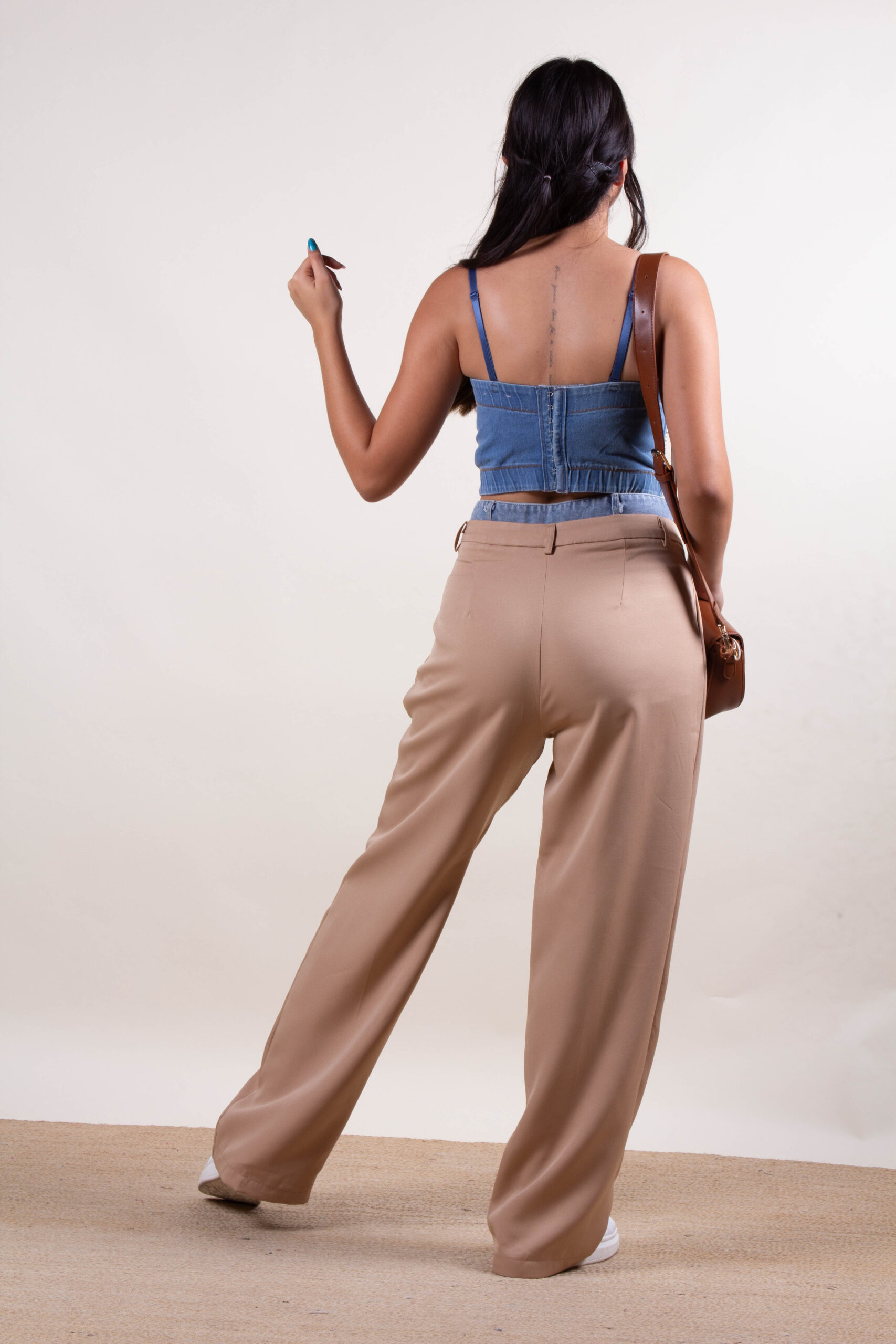 Pantalones pretina Azul