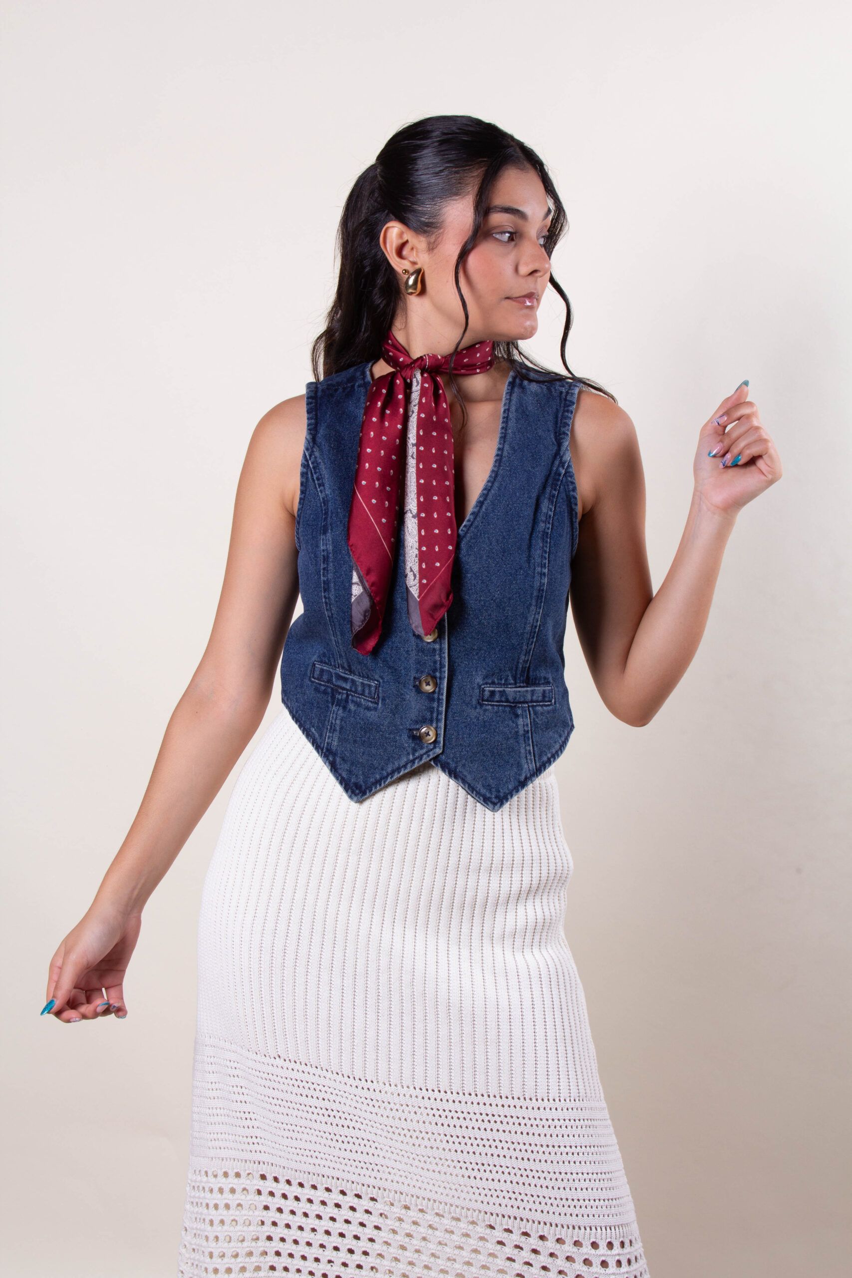 Falda Beige
