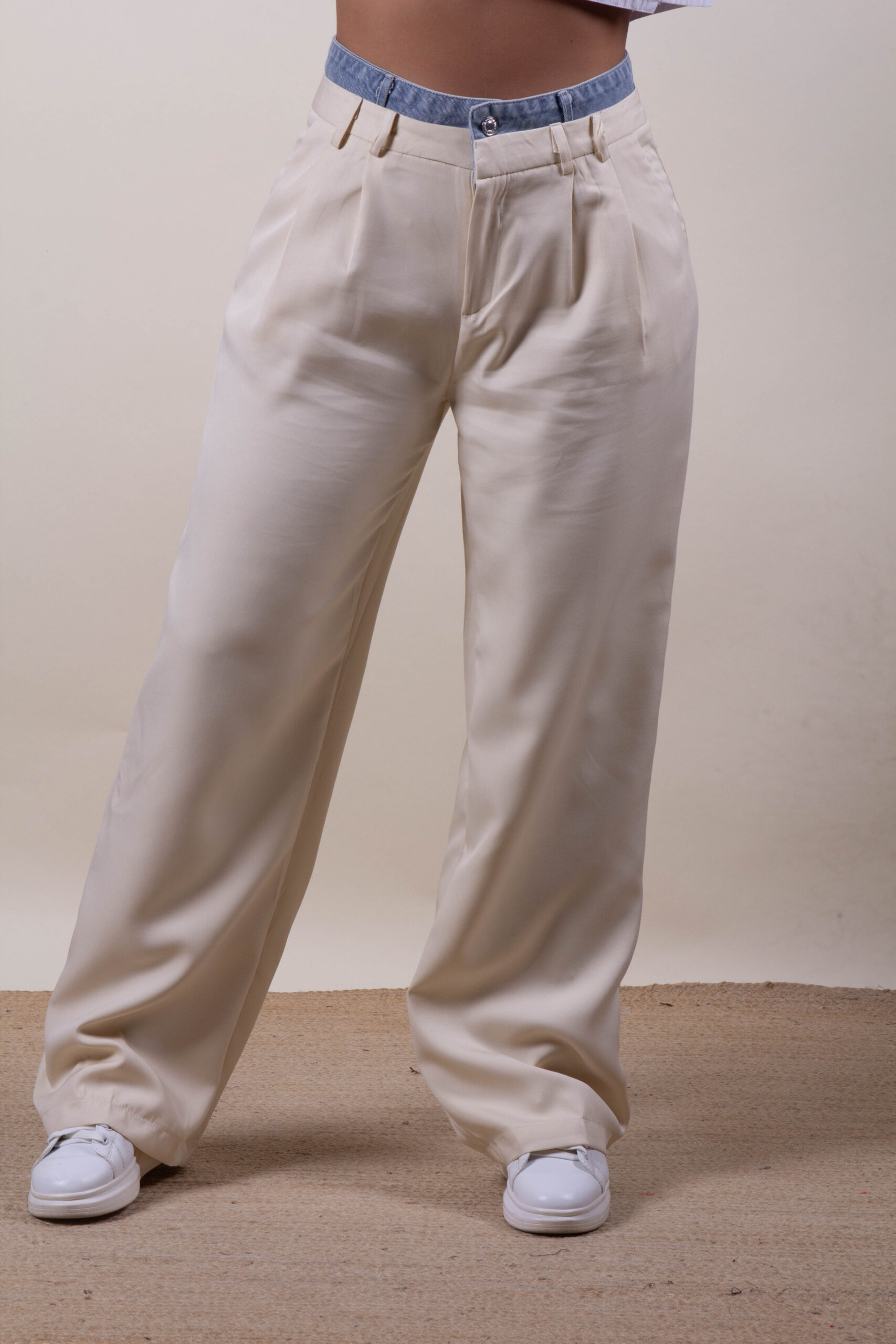 Pantalones pretina Azul