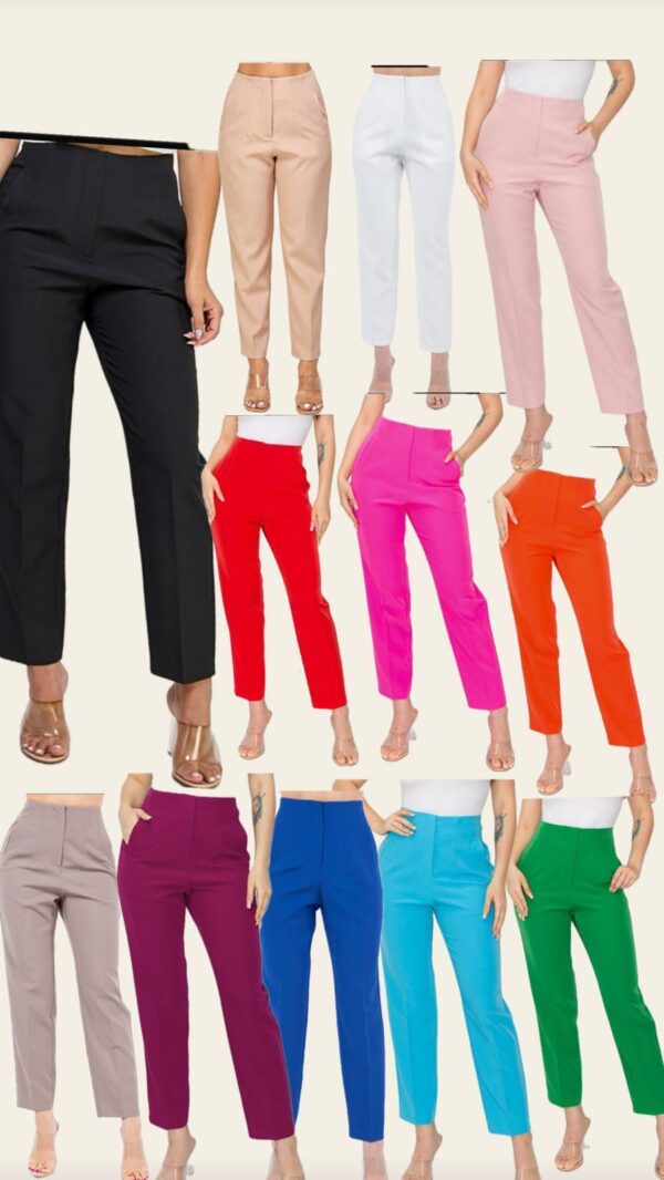 Pantalones pinza (26 tonos diferentes)