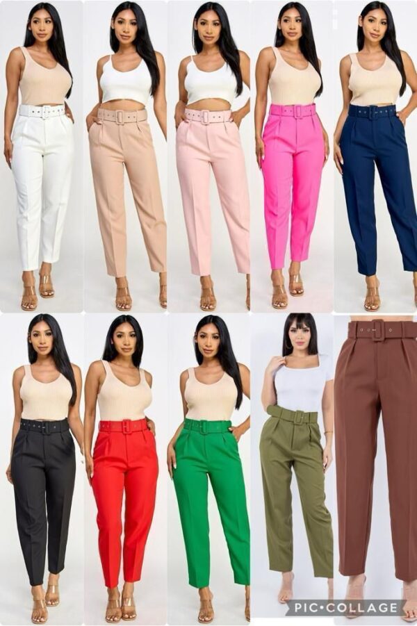 Pantalones con Cinturón