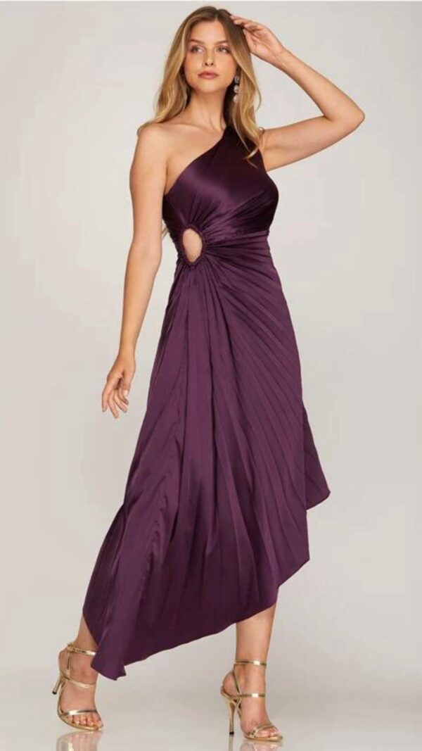 Vestido elegante satinado