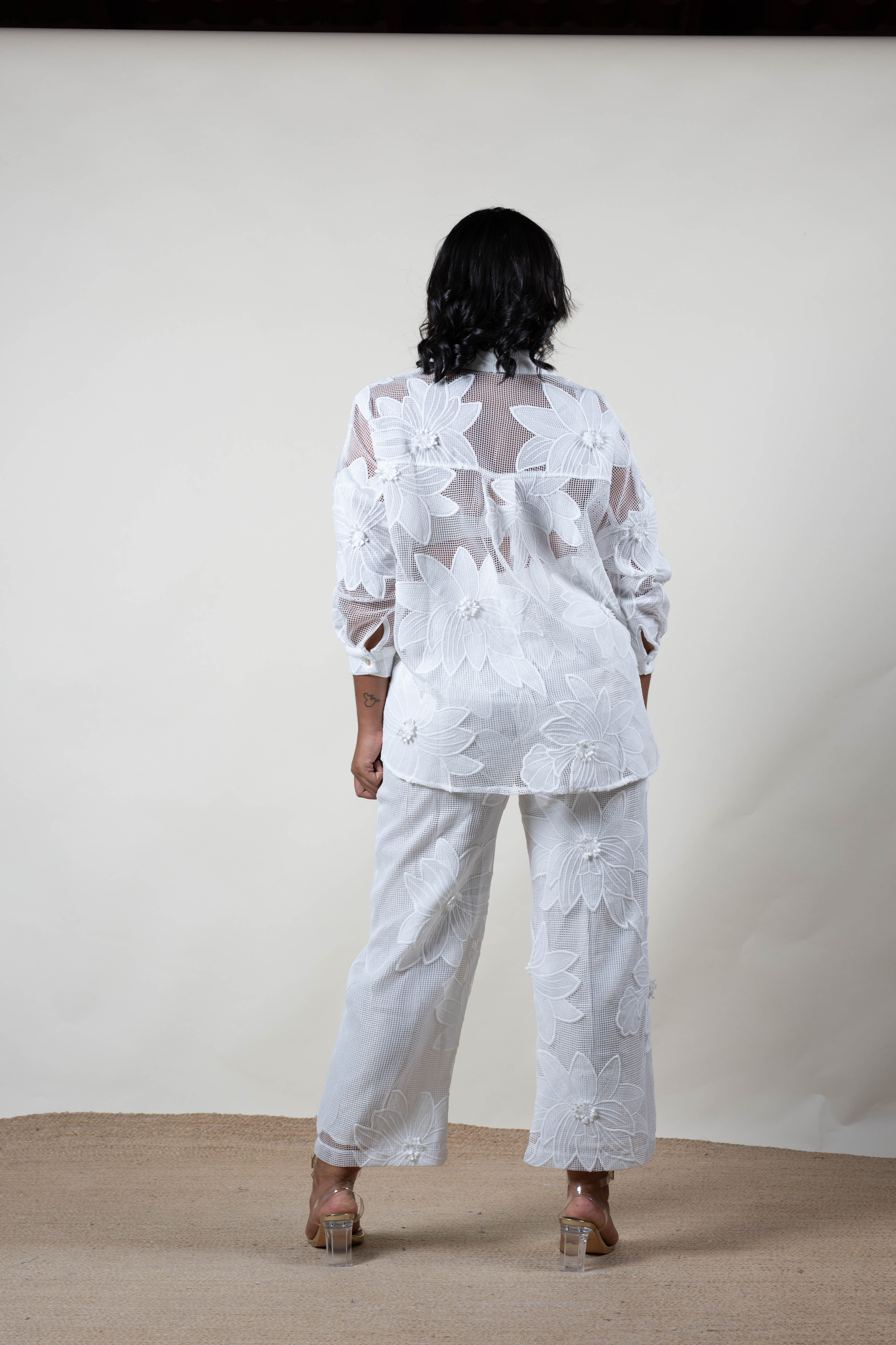 Set blanco Pantalón y camisa