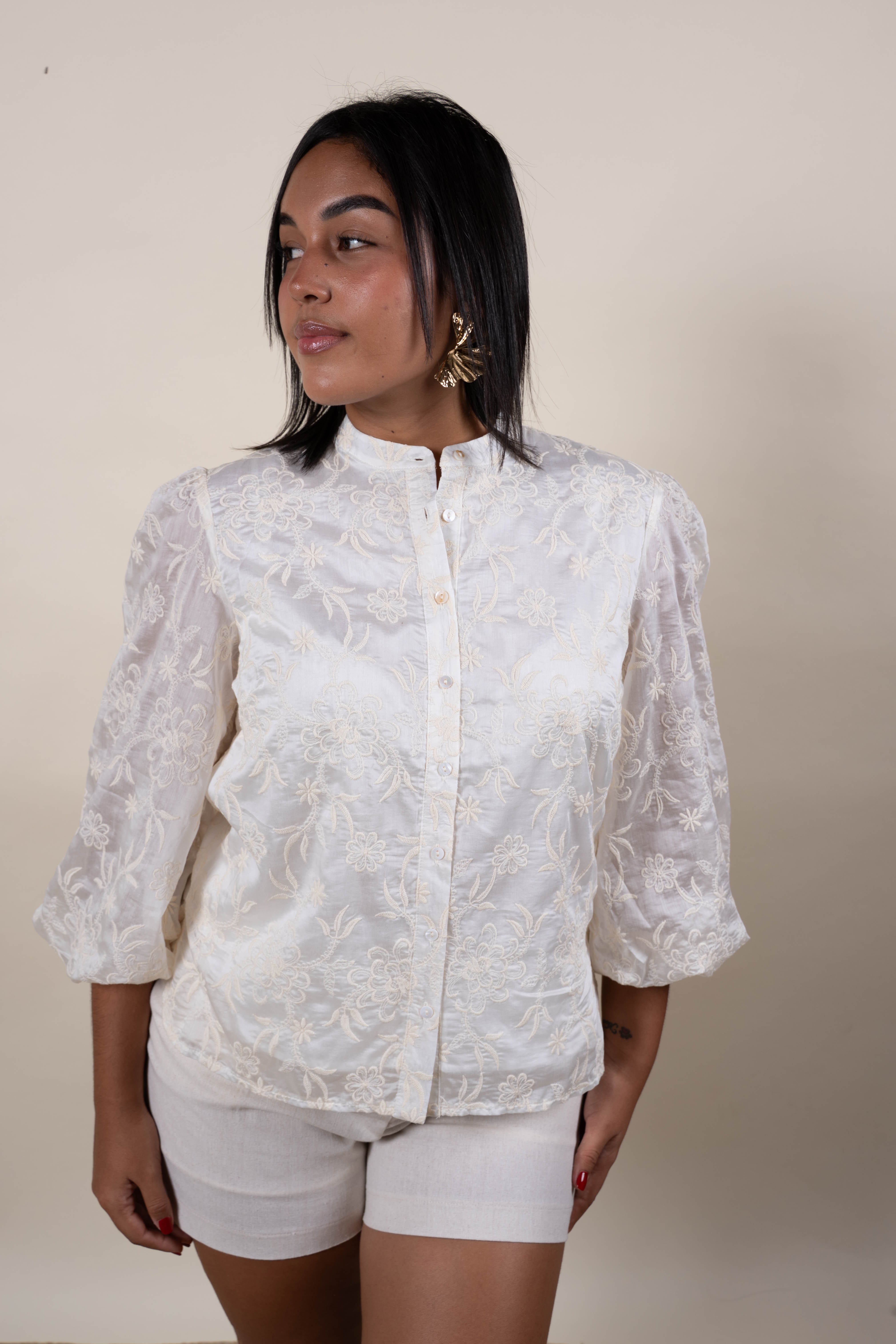 Blusa crema