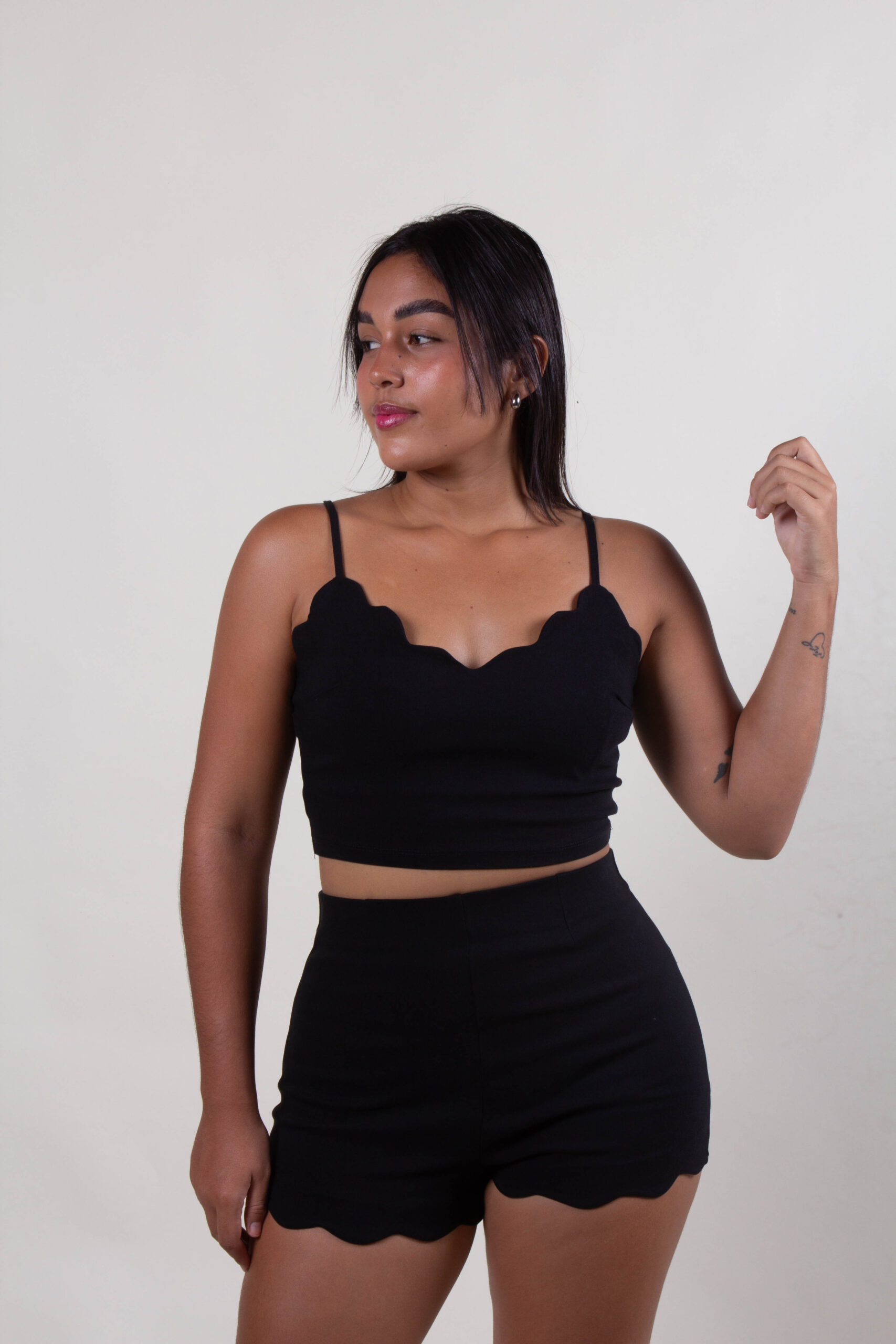 Set short y crop top