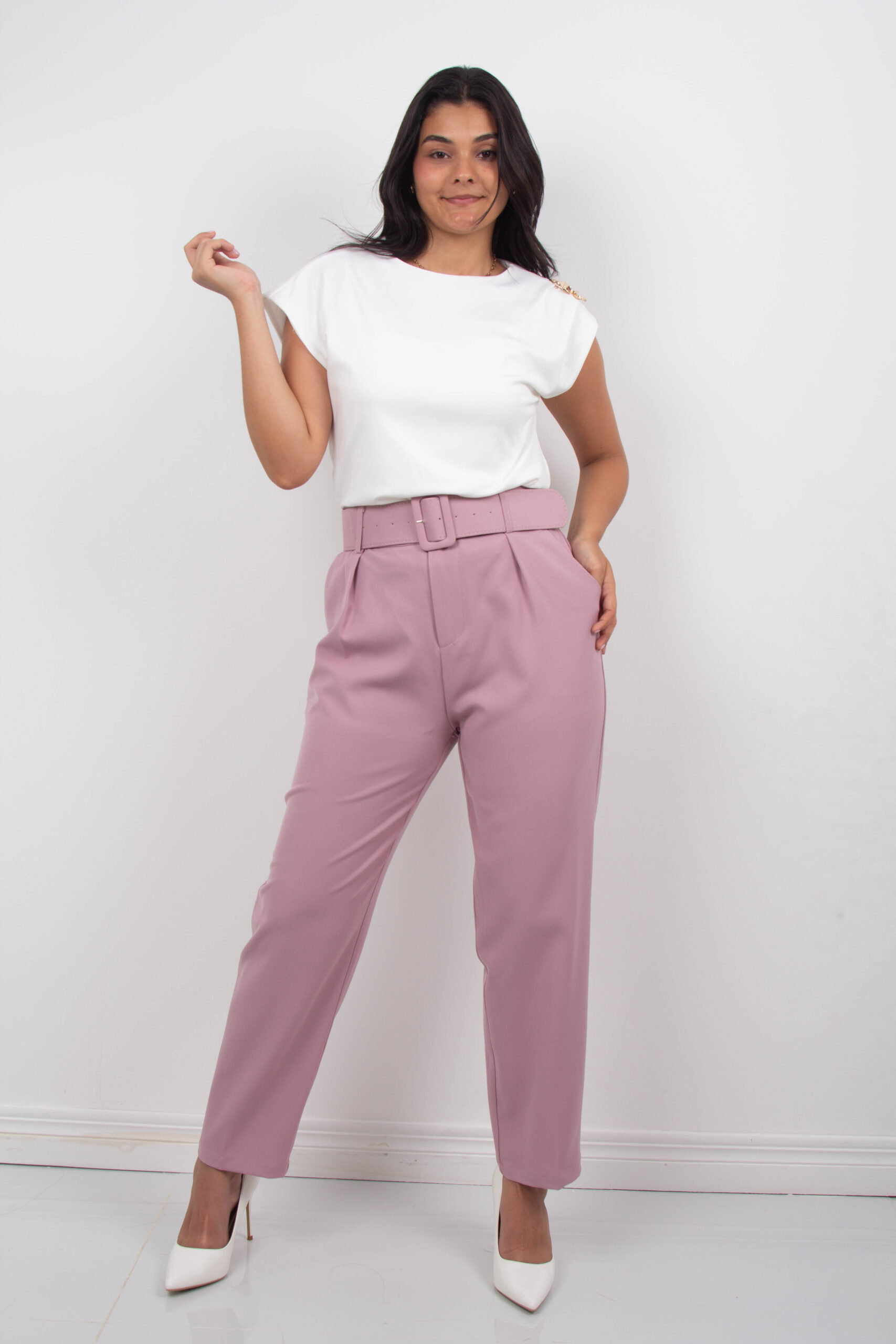 Pantalones con Cinturón