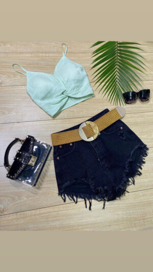 Crop top Verde, Beige