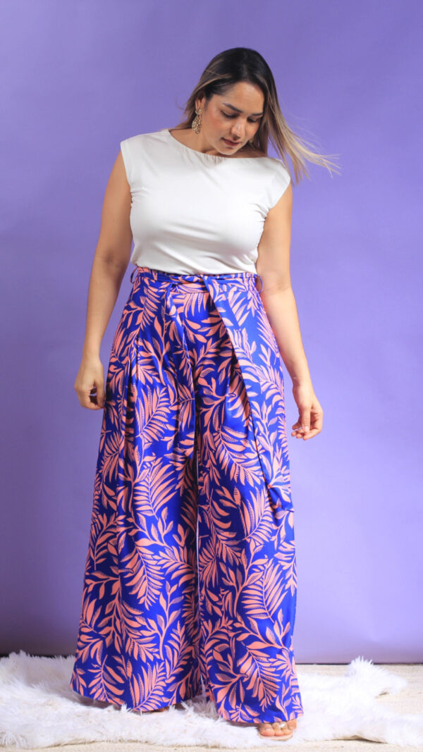 Pantalon palazo estampado