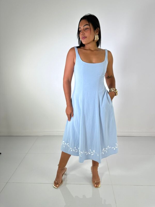Vestido celeste