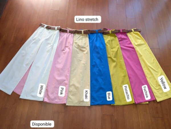 Pantalones lino strech