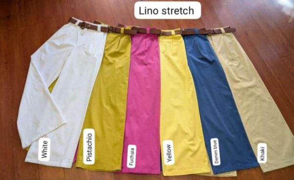 Pantalones lino strech