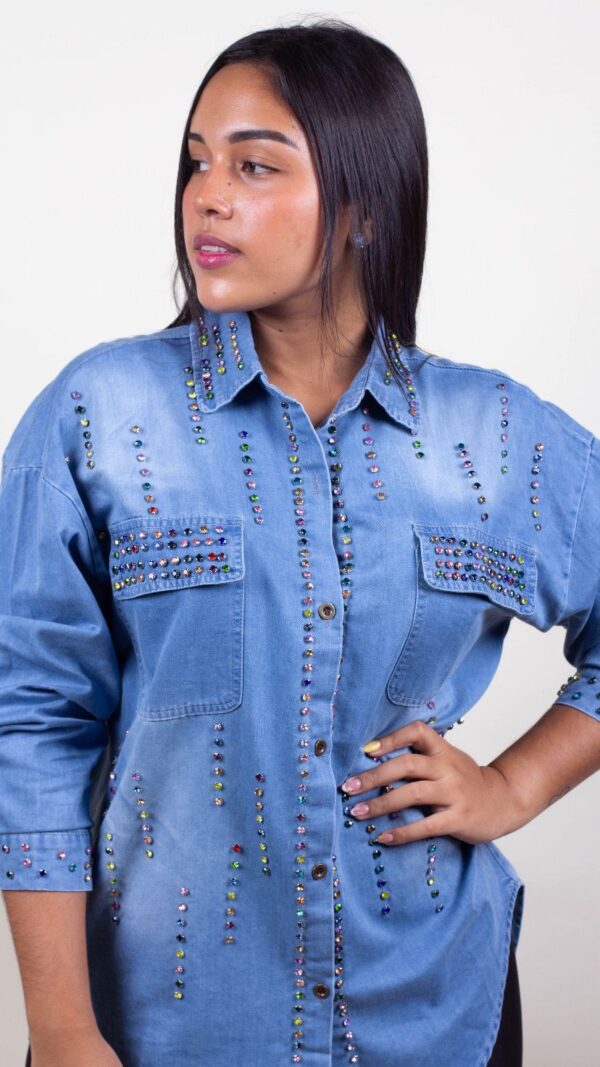 Blusa pedreria