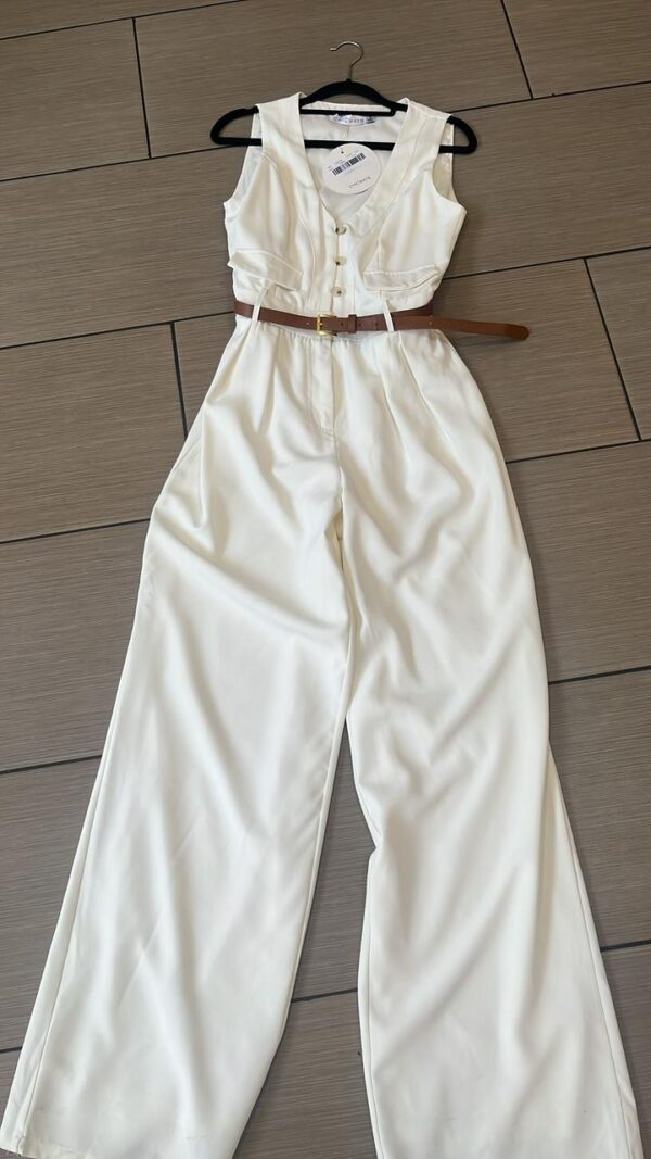 Enterizo Blanco,Kahaki