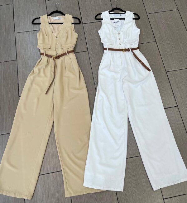 Enterizo Blanco,Kahaki