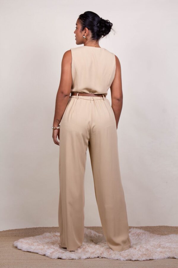 Enterizo Blanco,Kahaki