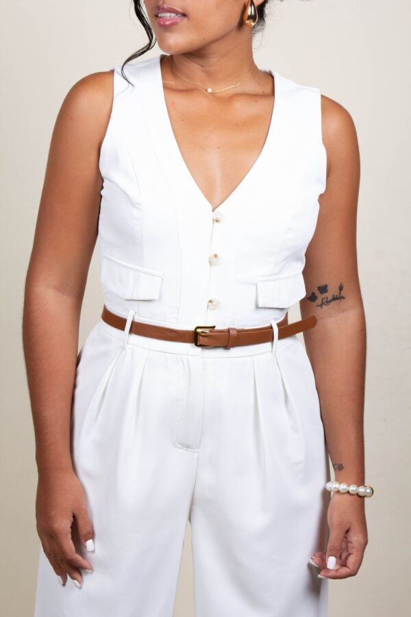 Enterizo Blanco,Kahaki