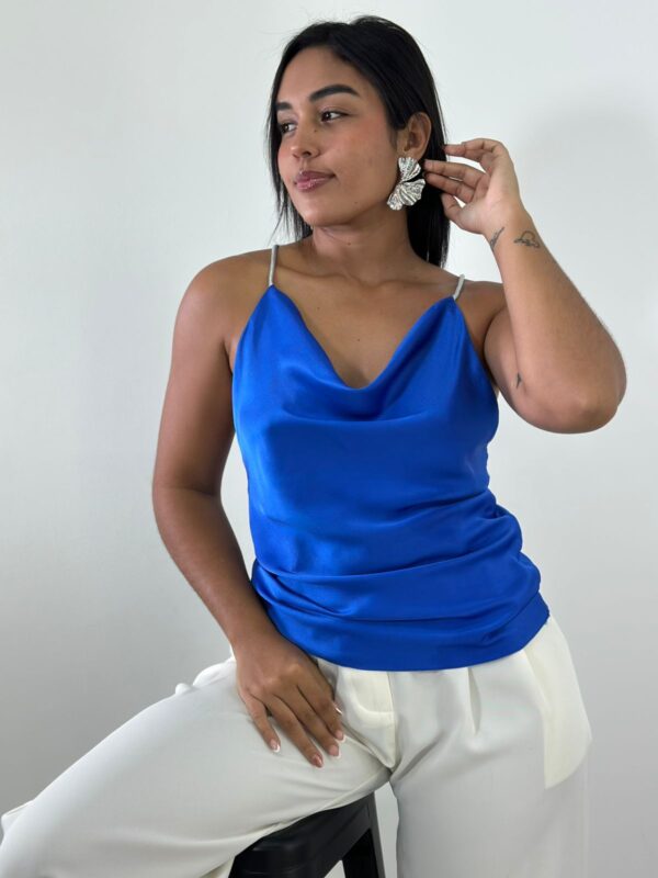 Blusa; Lavanda,Blanca,Azul,Coral, Verde